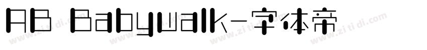 AB Babywalk字体转换